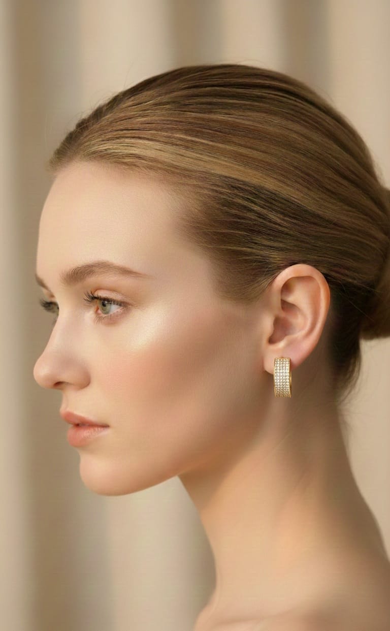 Orecchini - SSJewelry - Oro laminato di alta qualità per uso quotidiano - Gioielleria in Ticino