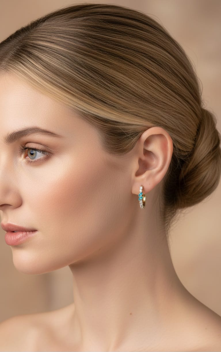 Orecchini - SSJewelry - Oro laminato di alta qualità per uso quotidiano - Gioielleria in Ticino