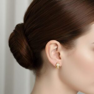 Orecchini - SSJewelry - Oro laminato di alta qualità per uso quotidiano - Gioielleria in Ticino