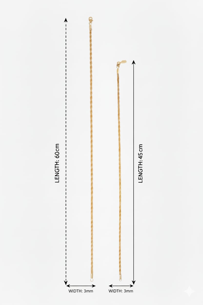 Collana - SSJewelry - Oro laminato di alta qualità per uso quotidiano - Gioielleria in Ticino