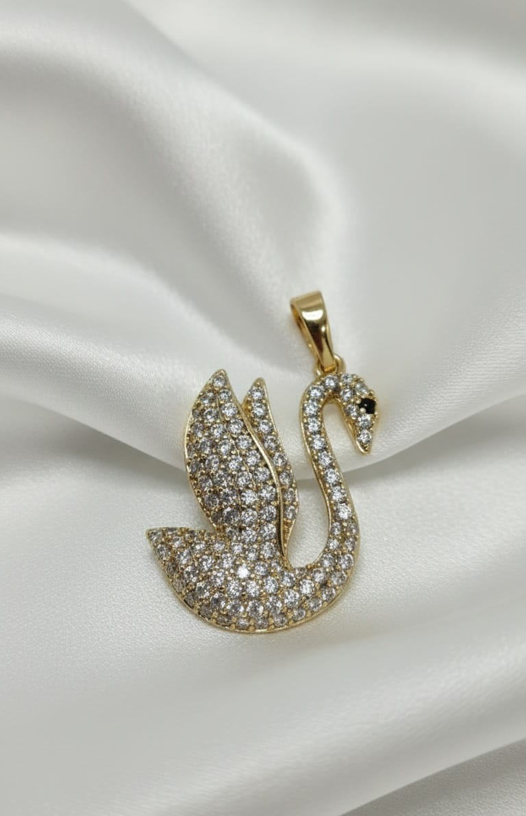 Collana Cigno- SSJewelry - Oro laminato di alta qualità per uso quotidiano - Gioielleria in Ticino