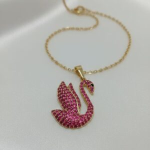 Collana Cigno- SSJewelry - Oro laminato di alta qualità per uso quotidiano - Gioielleria in Ticino