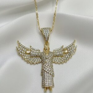 Ciondolo Angelo- SSJewelry - Oro Laminato di alta Qualità per uso quotidiano- Gioielleria in Ticino.