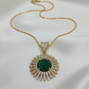 Ciondolo Sole- SSJewelry - Oro Laminato di alta Qualità per uso quotidiano- Gioielleria in Ticino.