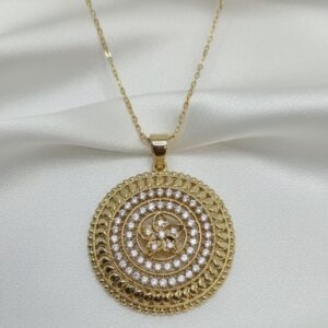 Ciondolo Mosaico- SSJewelry - Oro Laminato di alta Qualità per uso quotidiano- Gioielleria in Ticino.