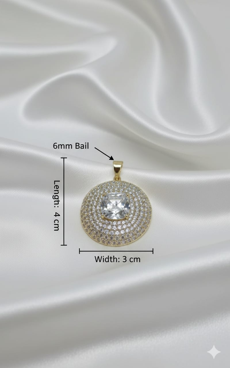 Ciondolo Bagliore- SSJewelry - Oro Laminato di alta Qualità per uso quotidiano- Gioielleria in Ticino.