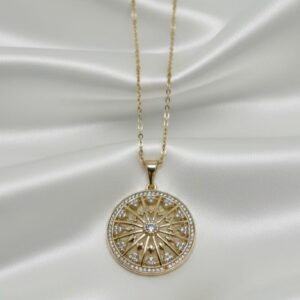 Ciondolo Ruota- SSJewelry - Oro Laminato di alta Qualità per uso quotidiano- Gioielleria in Ticino.