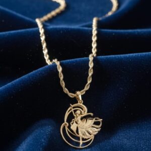 Ciondolo Ballerina- SSJewelry - Oro Laminato di alta Qualità per uso quotidiano- Gioielleria in Ticino.