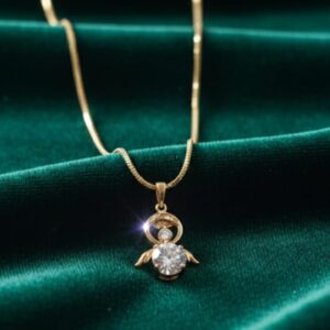 Ciondolo Angioletto- SSJewelry - Oro Laminato di alta Qualità per uso quotidiano- Gioielleria in Ticino.