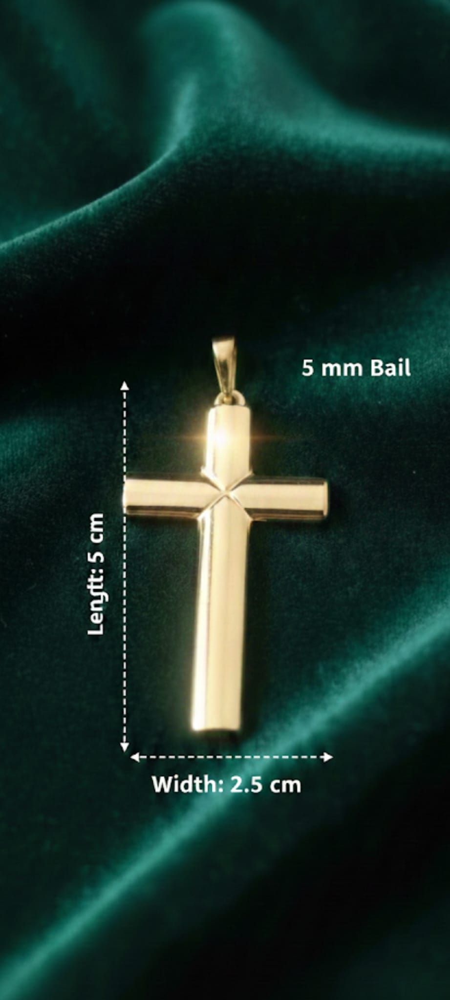 Ciondolo Croce Divina- SSJewelry - Oro Laminato di alta Qualità per uso quotidiano- Gioielleria in Ticino.