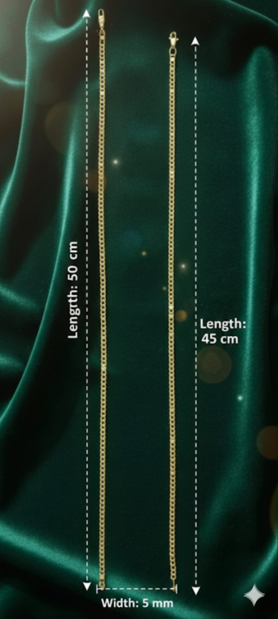 Collana Flat Mariner- SSJewelry - Oro laminato di alta qualità per uso quotidiano - Gioielleria in Ticino