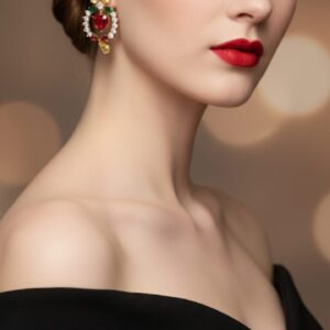 Orecchini Cuore Luxury- SSJewelry - Oro laminato di alta qualità per uso quotidiano - Gioielleria in Ticino