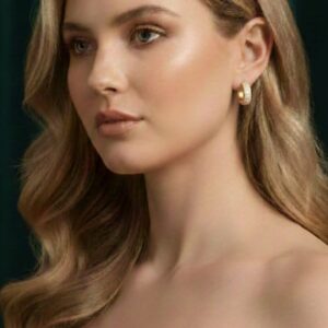 Orecchini Cerchi Bombati- SSJewelry - Oro laminato di alta qualità per uso quotidiano - Gioielleria in Ticino