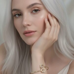 Bracciale Crystal Motion- SSJewelry - Oro laminato di alta qualità per uso quotidiano - Gioielleria in Ticino