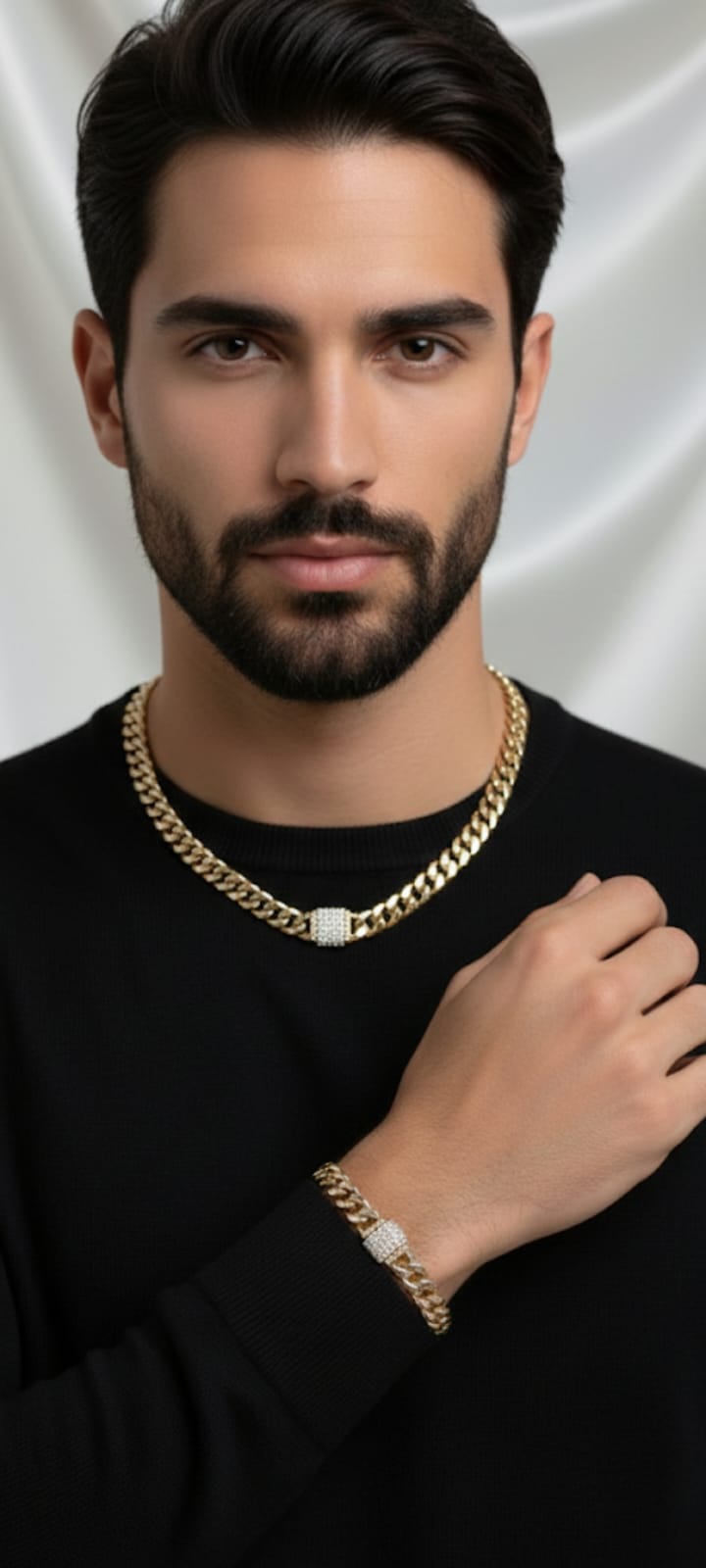 Collana Set Grumet- SSJewelry - Oro laminato di alta qualità per uso quotidiano - Gioielleria in Ticino