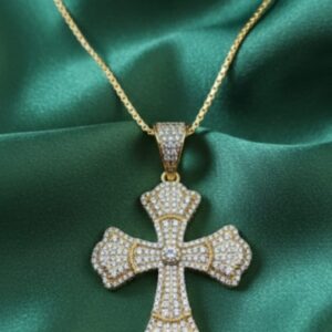 Ciondolo Croce Imperiale- SSJewelry - Oro Laminato di alta Qualità per uso quotidiano- Gioielleria in Ticino.