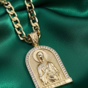 Ciondolo Medaglia Miracolosa- SSJewelry - Oro Laminato di alta Qualità per uso quotidiano- Gioielleria in Ticino.