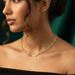 Collana a Cerchi- SSJewelry - Oro laminato di alta qualità per uso quotidiano - Gioielleria in Ticino