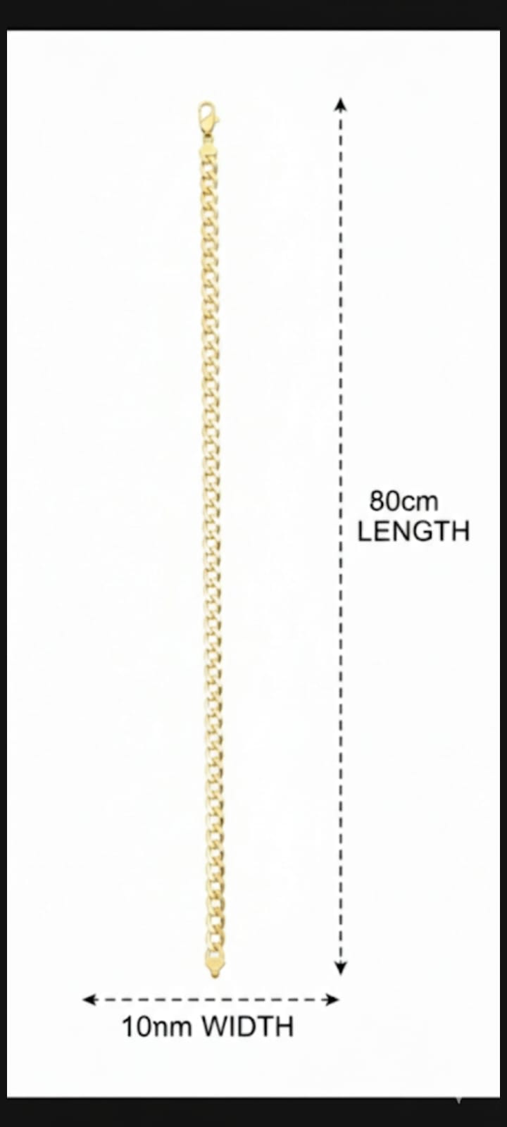 Collana Cuban Link Big- SSJewelry - Oro laminato di alta qualità per uso quotidiano - Gioielleria in Ticino