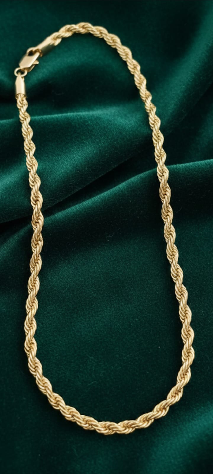 Collana a Corda- SSJewelry - Oro laminato di alta qualità per uso quotidiano - Gioielleria in Ticino
