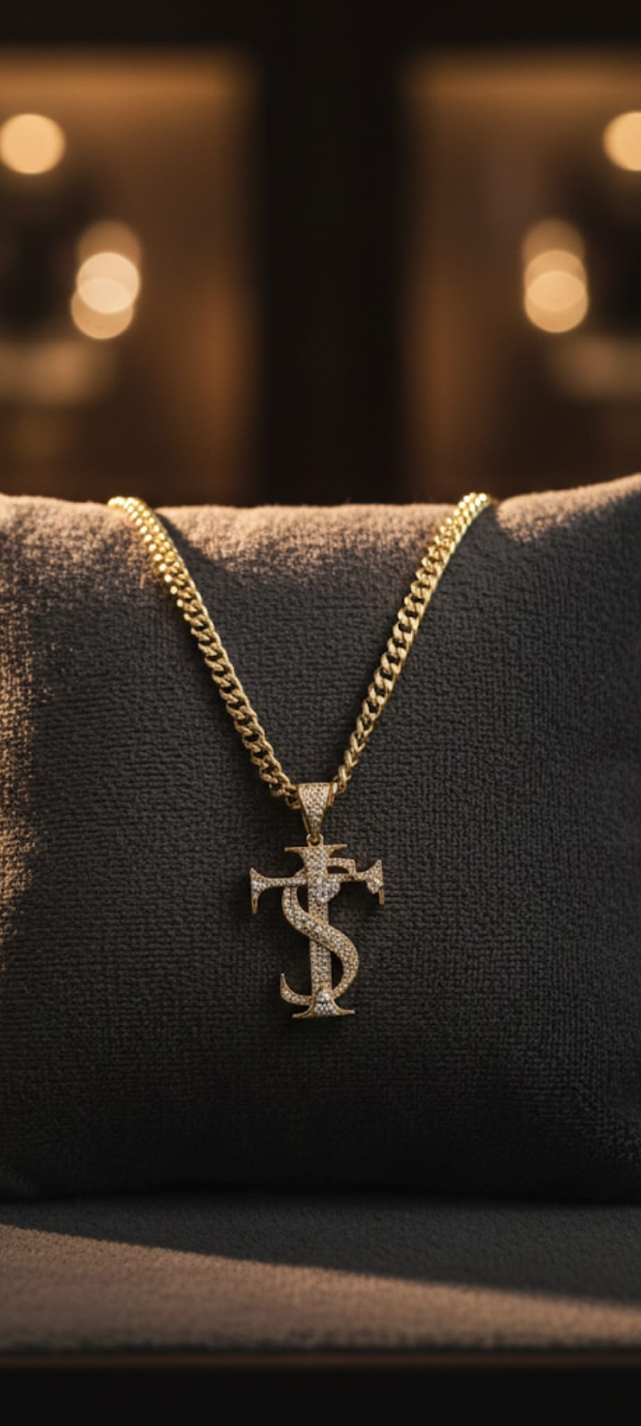Ciondolo Alphabet Custom- SSJewelry - Oro Laminato di alta Qualità per uso quotidiano- Gioielleria in Ticino