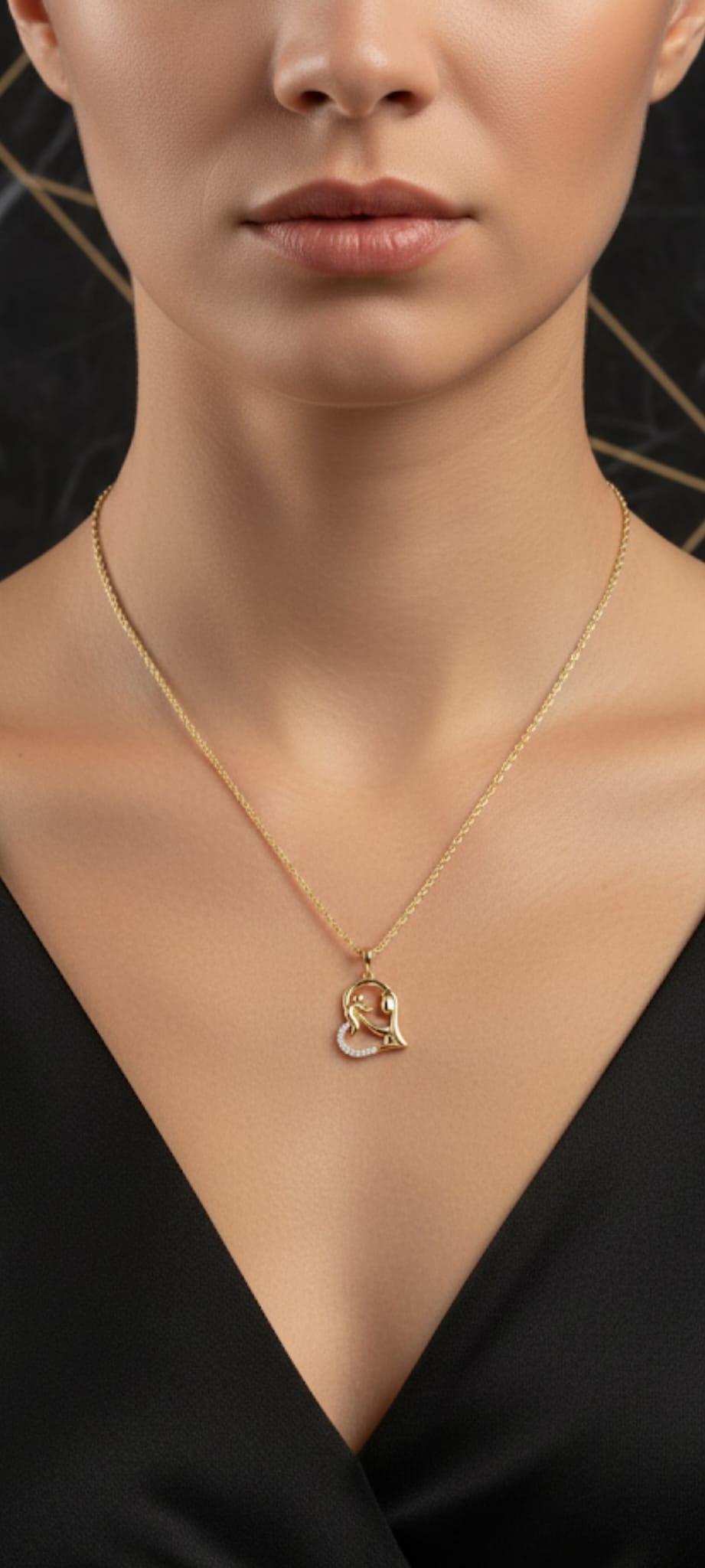 Ciondolo Amore Eterno- SSJewelry - Oro Laminato di alta Qualità per uso quotidiano- Gioielleria in Ticino.