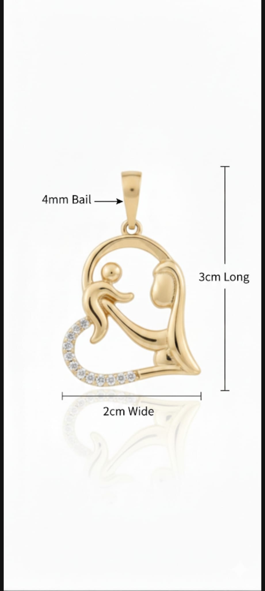 Ciondolo Amore Eterno- SSJewelry - Oro Laminato di alta Qualità per uso quotidiano- Gioielleria in Ticino.