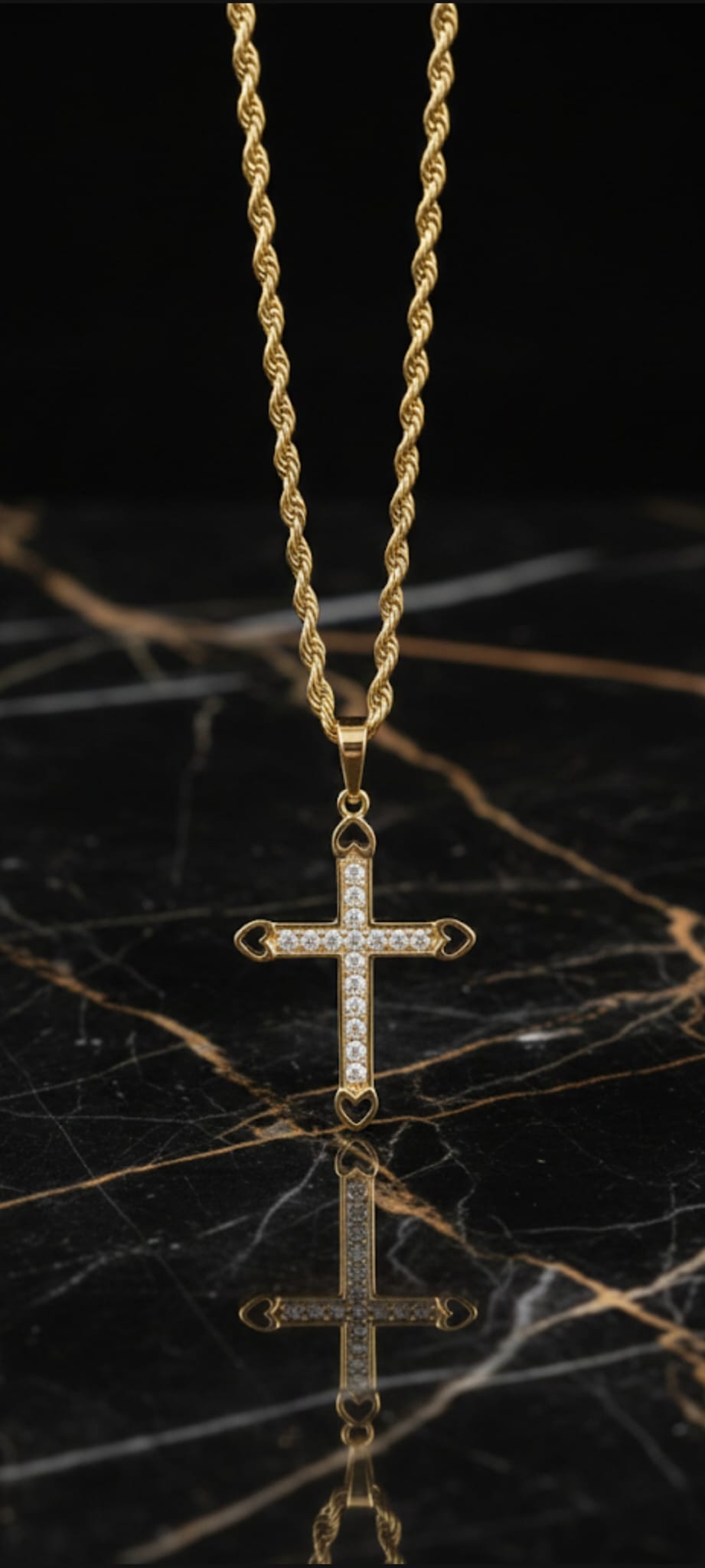 Ciondolo Cuori Sacri- SSJewelry - Oro Laminato di alta Qualità per uso quotidiano- Gioielleria in Ticino.