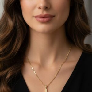 Ciondolo Essenza Elegante- SSJewelry - Oro Laminato di alta Qualità per uso quotidiano- Gioielleria in Ticino.