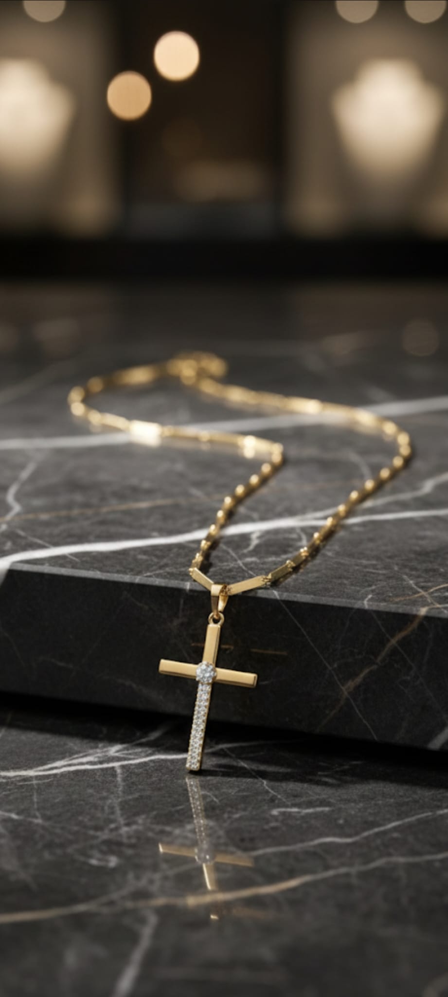 Collana Essenza Dorata- SSJewelry - Oro laminato di alta qualità per uso quotidiano - Gioielleria in Ticino
