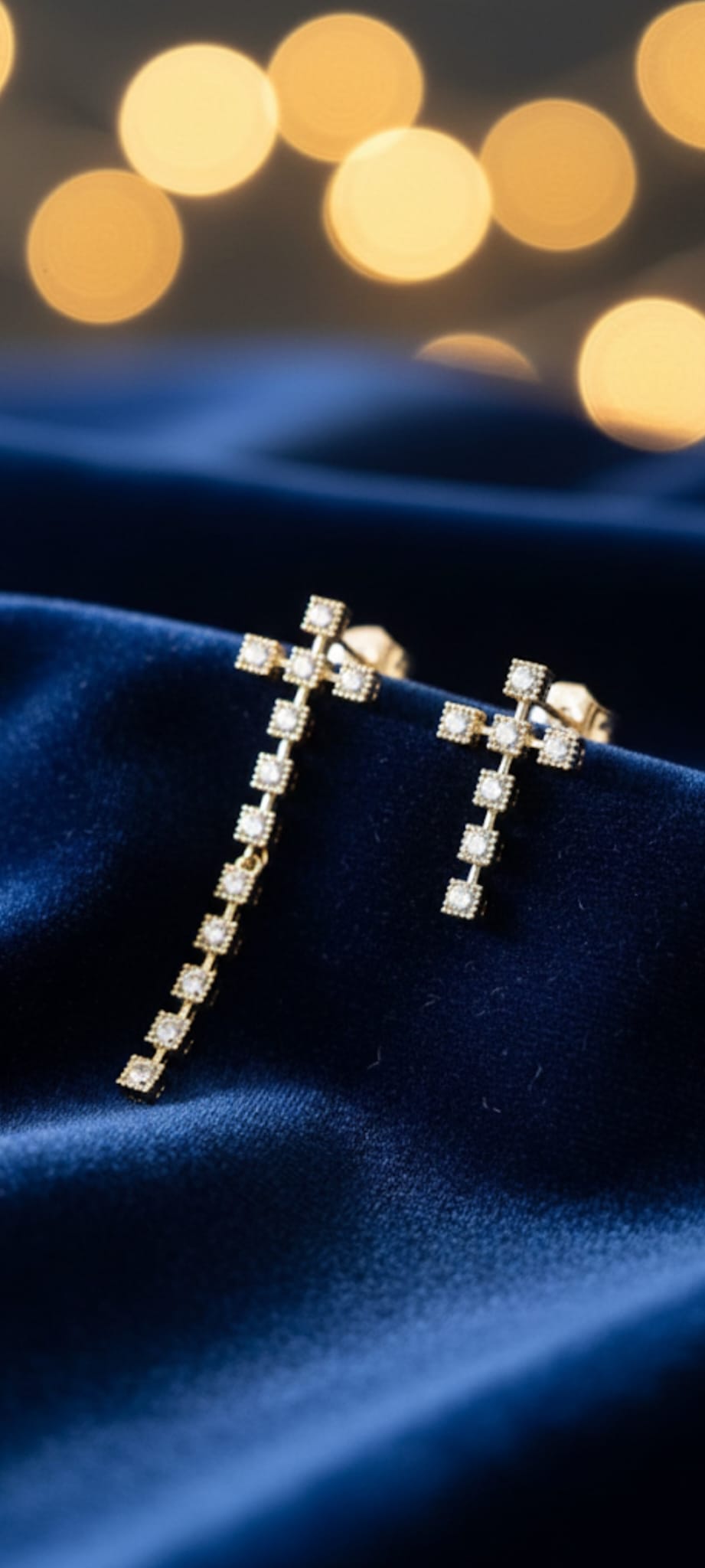 Orecchini Asimetrici- SSJewelry - Oro laminato di alta qualità per uso quotidiano - Gioielleria in Ticino