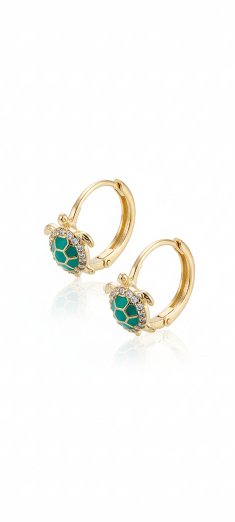 Orecchini Tartaruga Marina- SSJewelry - Oro laminato di alta qualità per uso quotidiano - Gioielleria in Ticino