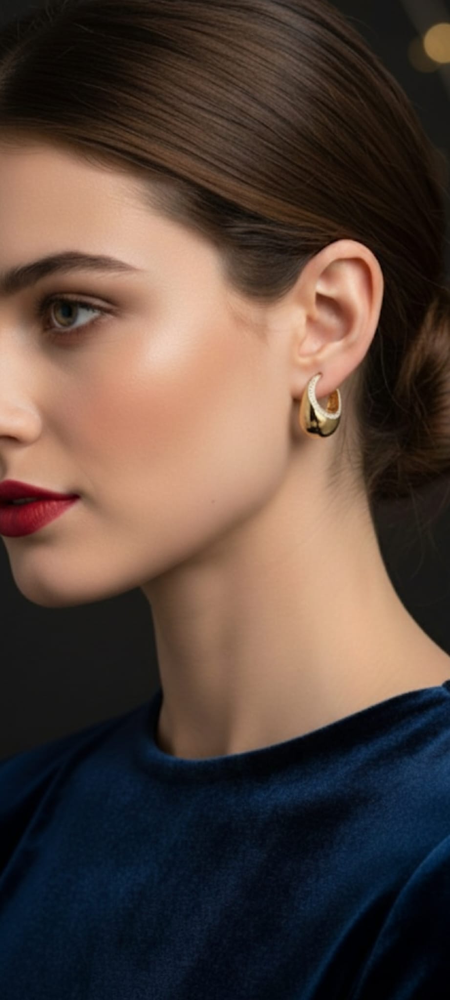 Orecchini Goccia di Luce- SSJewelry - Oro laminato di alta qualità per uso quotidiano - Gioielleria in Ticino