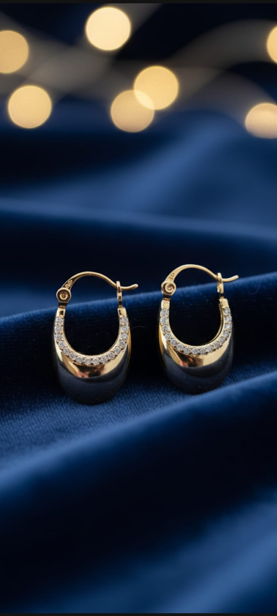 Orecchini Goccia di Luce- SSJewelry - Oro laminato di alta qualità per uso quotidiano - Gioielleria in Ticino