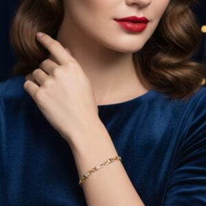 Bracciale Geometric Luxe- SSJewelry - Oro laminato di alta qualità per uso quotidiano - Gioielleria in Ticino