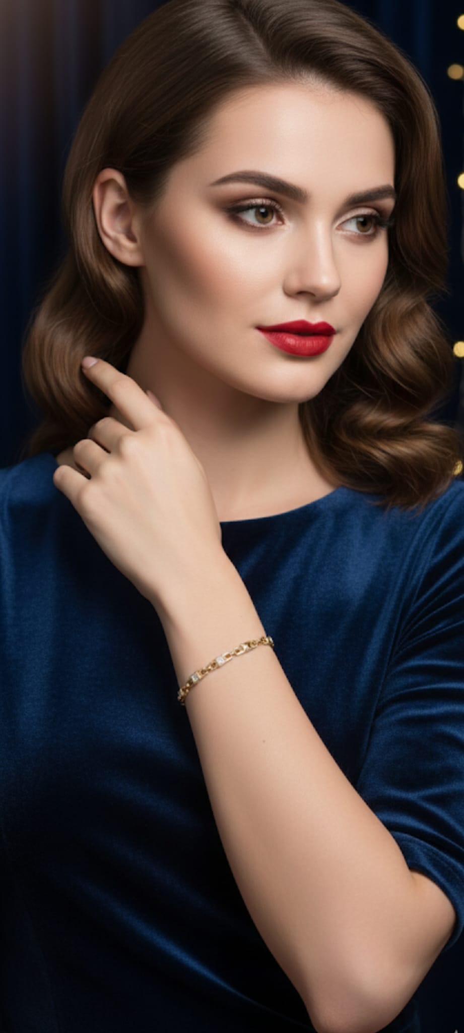 Bracciale Geometric Luxe- SSJewelry - Oro laminato di alta qualità per uso quotidiano - Gioielleria in Ticino