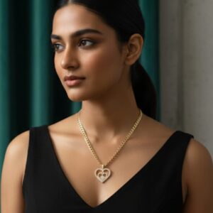Ciondolo Cuore Infinito - SSJewelry - Oro Laminato di alta Qualità per uso quotidiano- Gioielleria in Ticino.