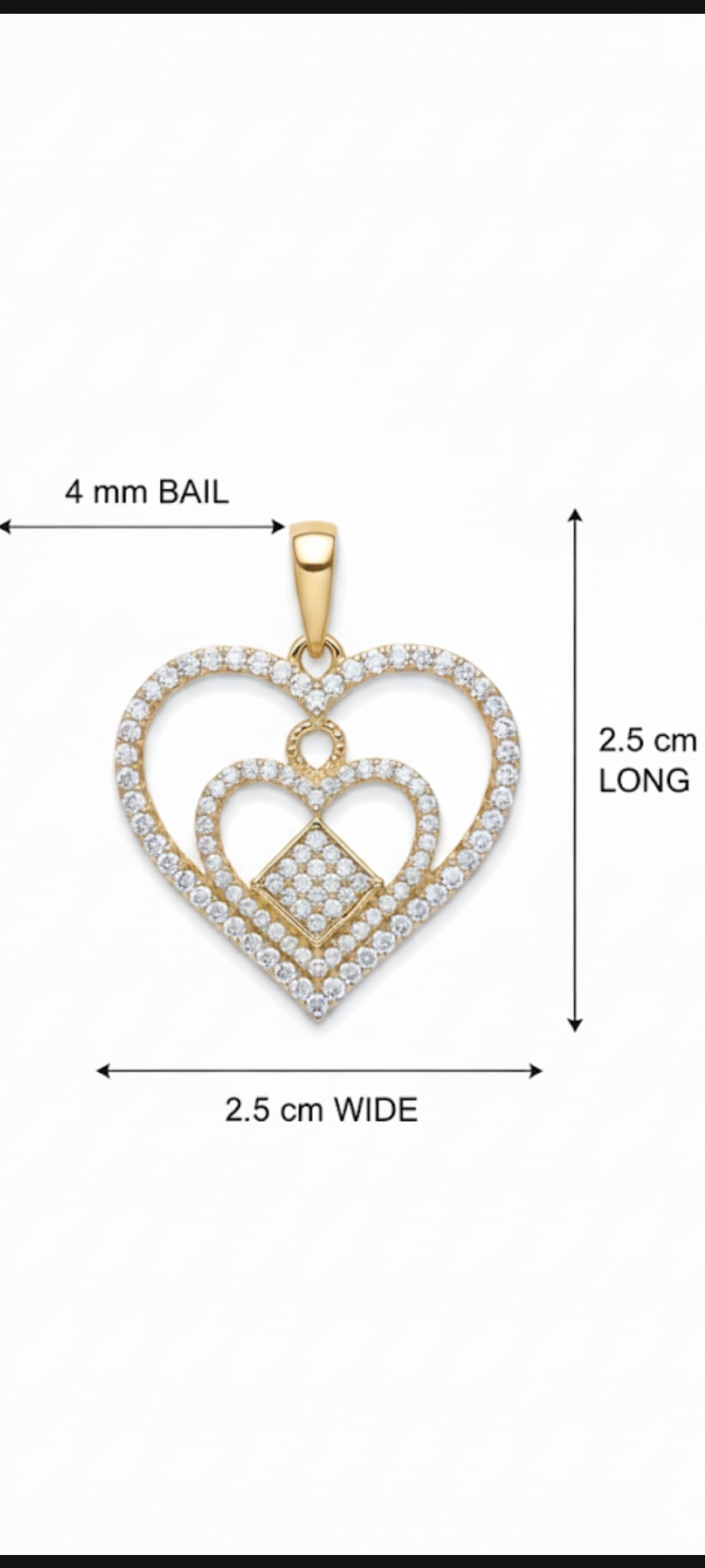 Ciondolo Cuore Infinito- SSJewelry - Oro Laminato di alta Qualità per uso quotidiano- Gioielleria in Ticino.