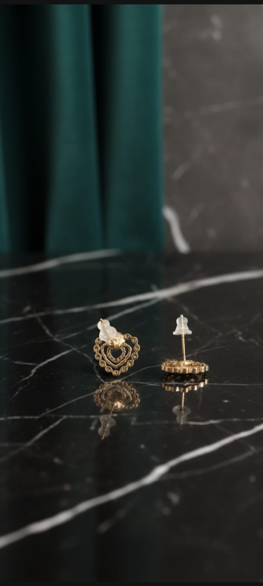 Orecchini a Lobo Cuore Reale- SSJewelry - Oro laminato di alta qualità per uso quotidiano - Gioielleria in Ticino
