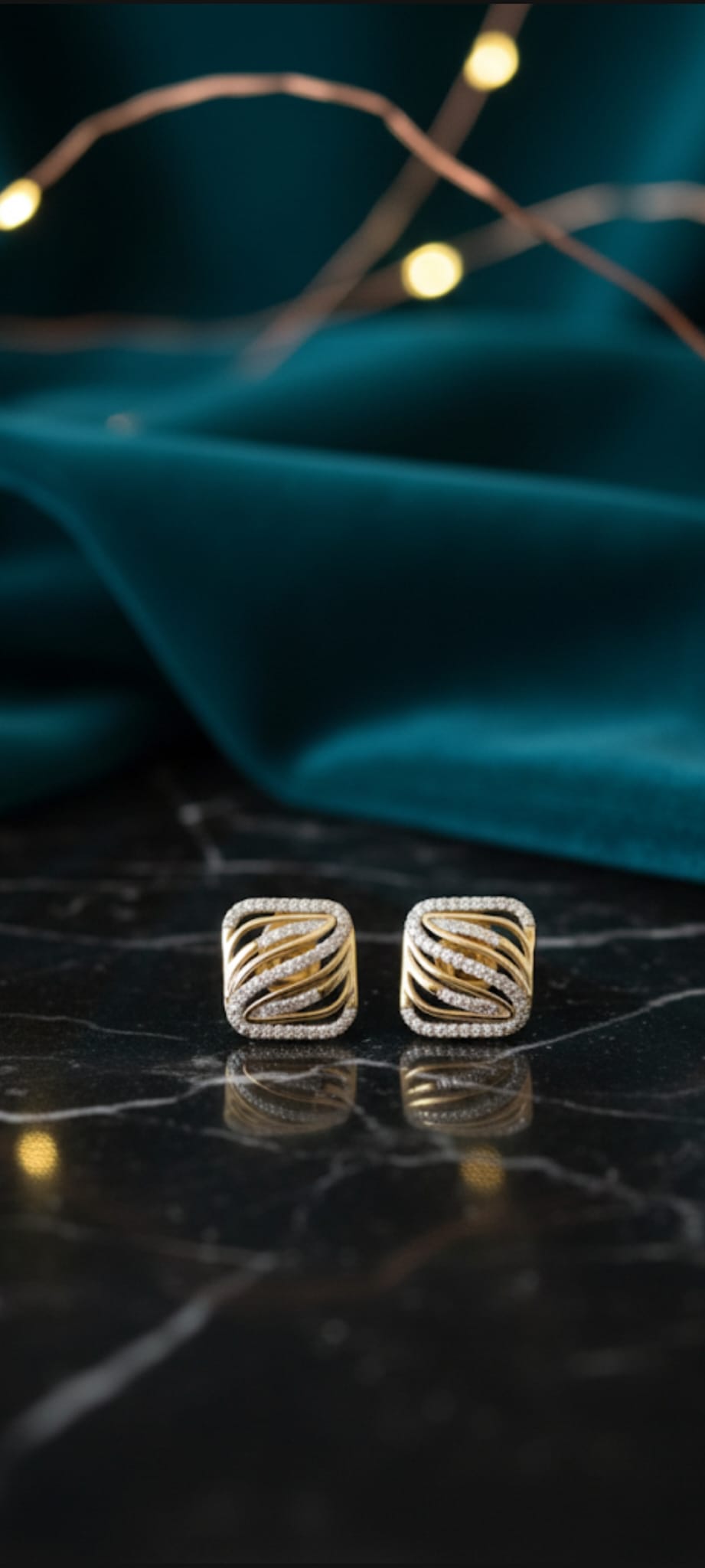 Orecchini Vortice di Luce- SSJewelry - Oro laminato di alta qualità per uso quotidiano - Gioielleria in Ticino