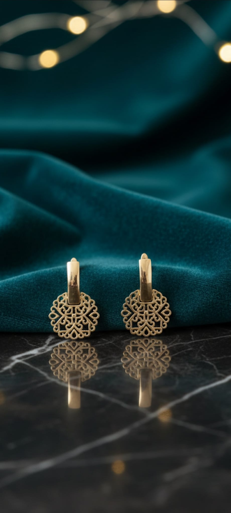 Orecchini Mandala Incantato- SSJewelry - Oro laminato di alta qualità per uso quotidiano - Gioielleria in Ticino