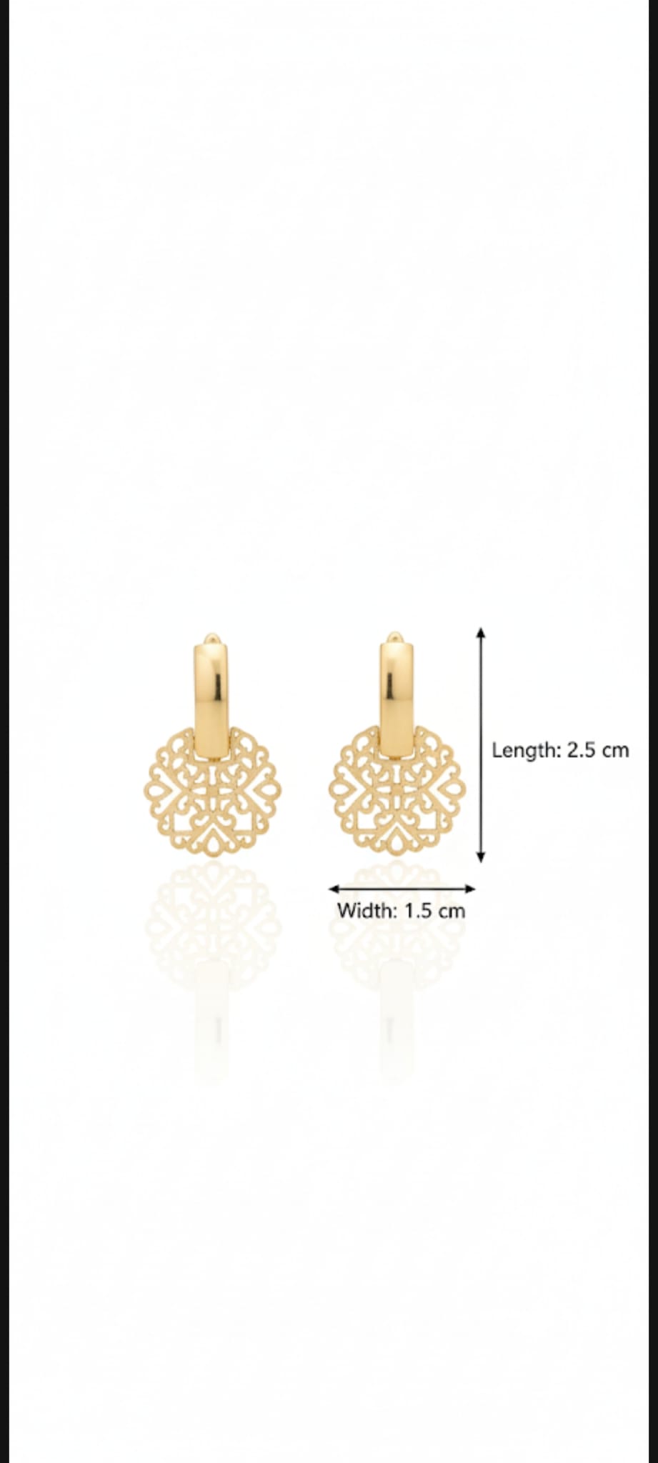 Orecchini Mandala Incantato- SSJewelry - Oro laminato di alta qualità per uso quotidiano - Gioielleria in Ticino