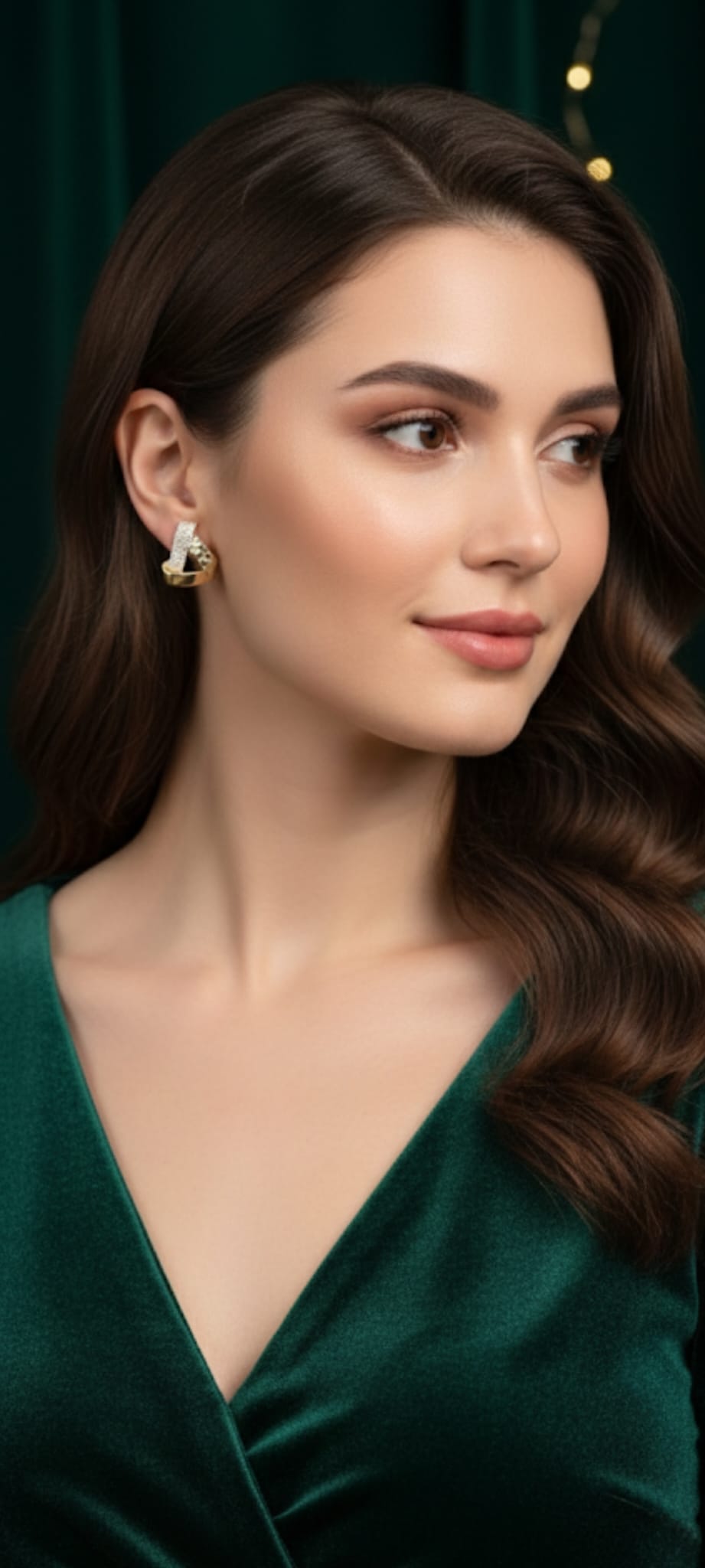 Orecchini Triangolo d´Oro- SSJewelry - Oro laminato di alta qualità per uso quotidiano - Gioielleria in Ticino