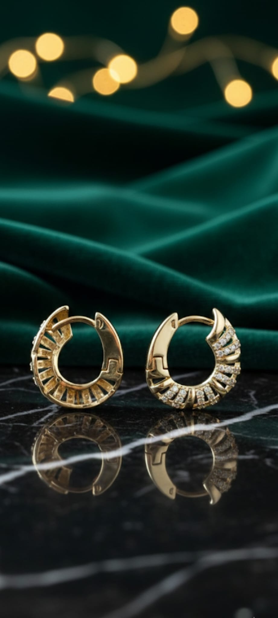 Orecchini Goccia di Sole- SSJewelry - Oro laminato di alta qualità per uso quotidiano - Gioielleria in Ticino