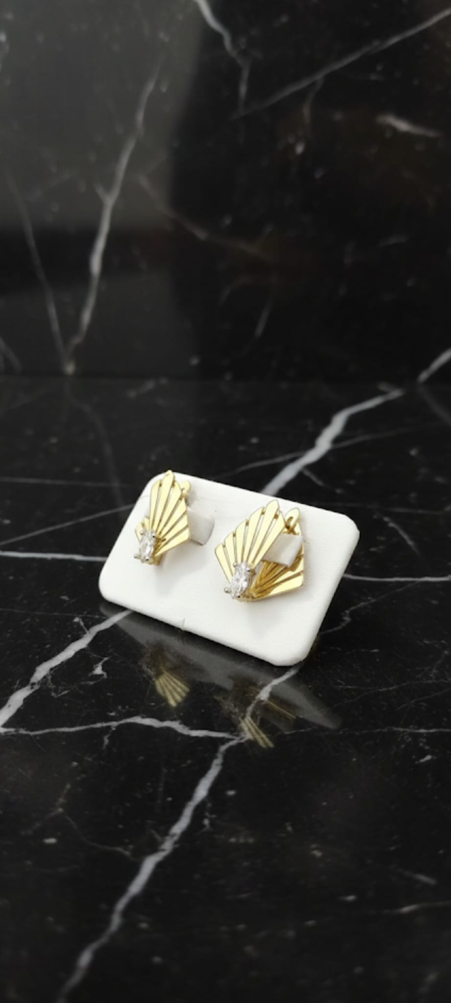 Orecchini Ventaglio Reale- SSJewelry - Oro laminato di alta qualità per uso quotidiano - Gioielleria in Ticino