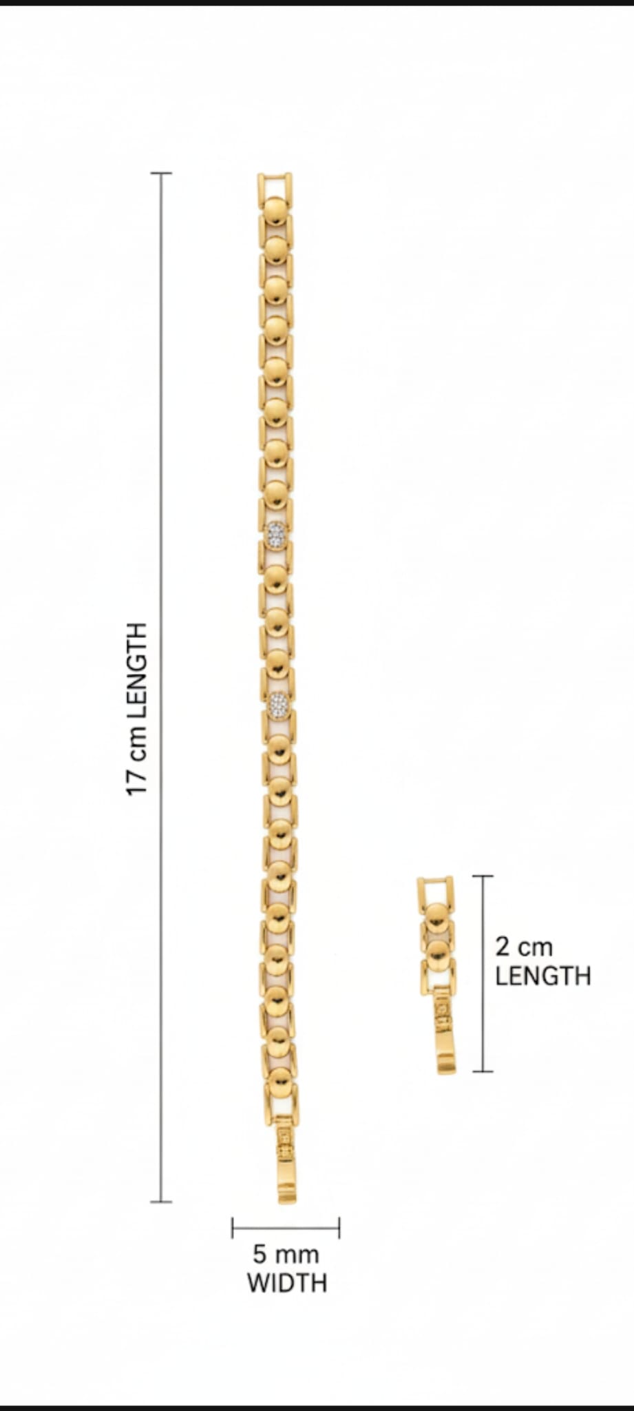 Bracciale Sfera di Luce- SSJewelry - Oro laminato di alta qualità per uso quotidiano - Gioielleria in Ticino