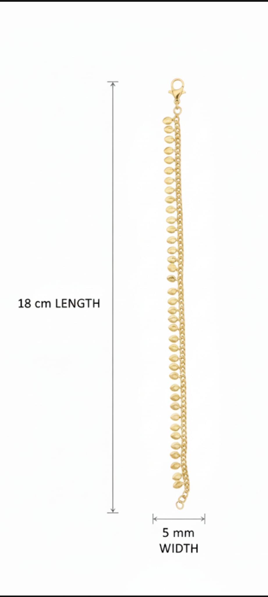 Bracciale Fogliame Dorato- SSJewelry - Oro laminato di alta qualità per uso quotidiano - Gioielleria in Ticino
