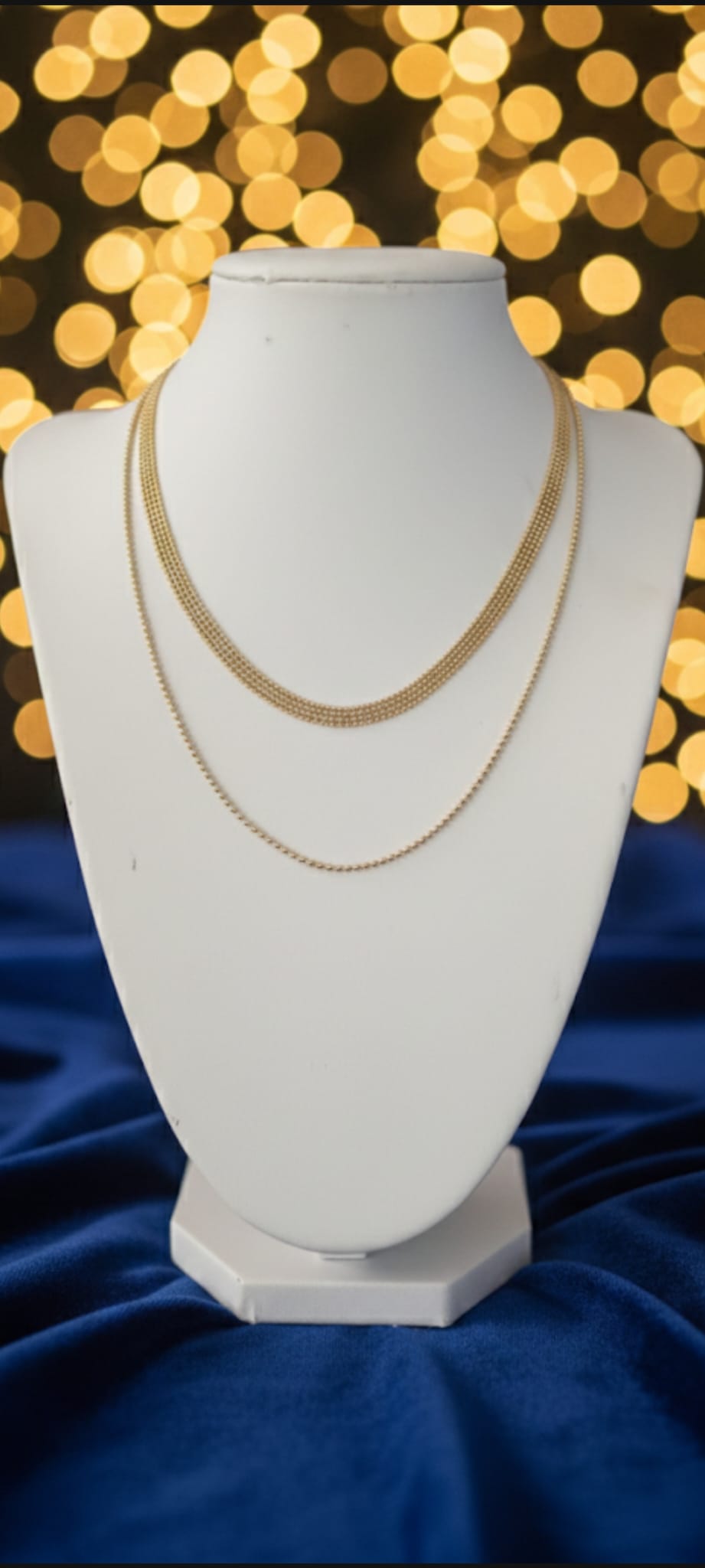 Collana Doppio Filo- SSJewelry - Oro laminato di alta qualità per uso quotidiano - Gioielleria in Ticino