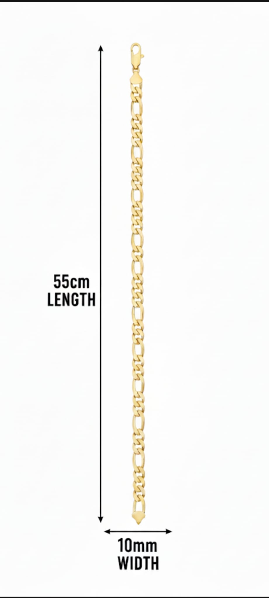 Collana Figaro Master- SSJewelry - Oro laminato di alta qualità per uso quotidiano - Gioielleria in Ticino